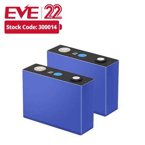 Eve Solar Prismatic LiFePO4 3 2V 100ah LiFePO4 Battery Cell Li On