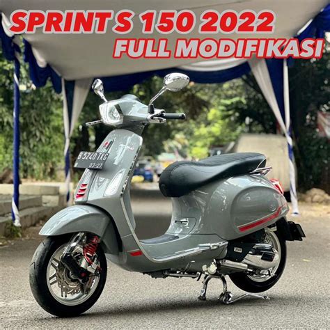 Piaggio Vespa Sprint S Iget Led Th Full Modifikasi Motor