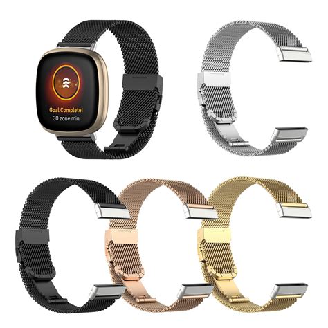 Correa De Acero Inoxidable Para Reloj Fitbit Versa 3 Correa De Metal