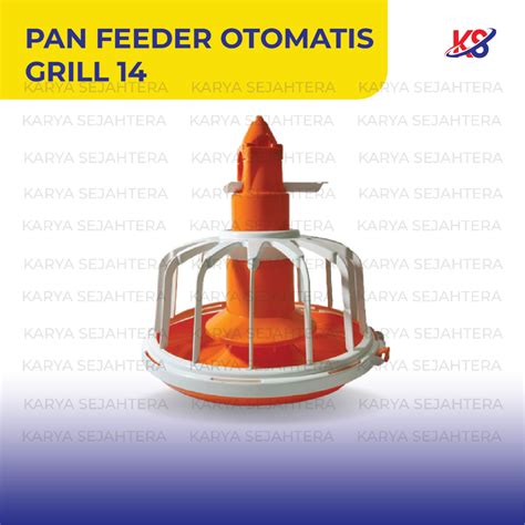 Jual Pan Feeder Orange Gril 14 Newline Tempat Pakan Makan Otomatis Ayam