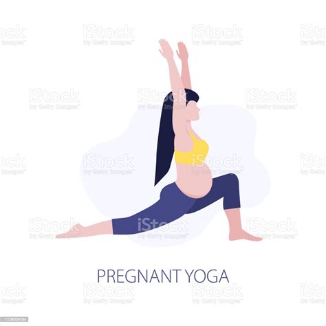 Vetores De Ilustração Vetorial De Menina Pregmant Ou Mulher Fazendo