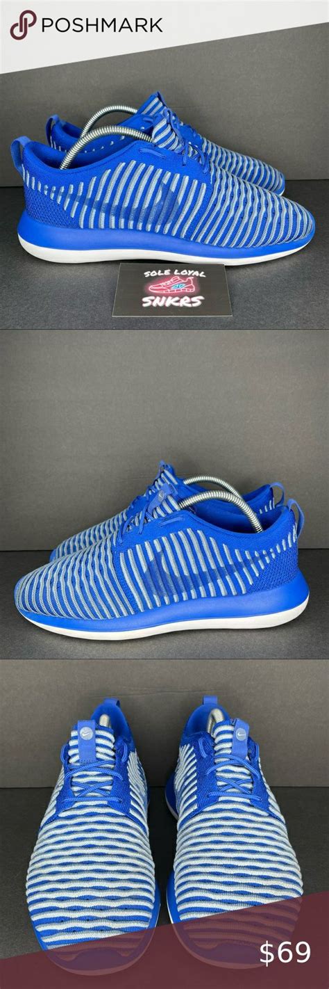 Nike Roshe Two Flyknit Blue Shoes Sneakers Mens Sz