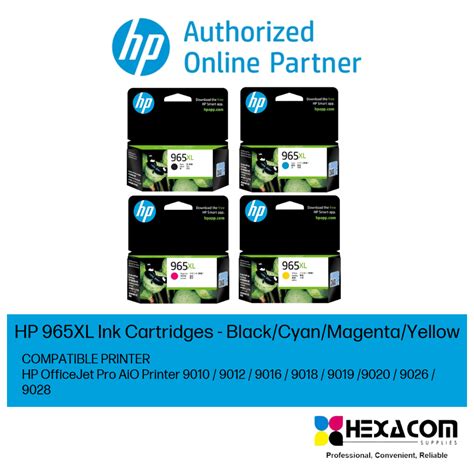 Hp Xl Ink Cartridge Black Cyan Magenta Yellow Xl Shopee Malaysia