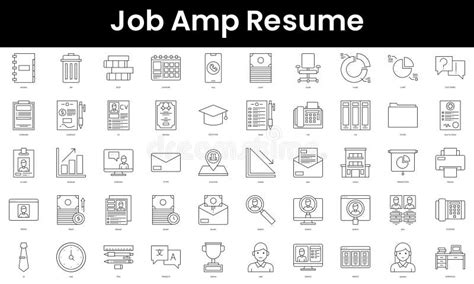 Resume Icons Stock Illustrations 5429 Resume Icons Stock