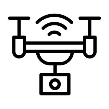 Drone Line Icon Vector Drone Icon Air Drone Airdrone Png And Vector