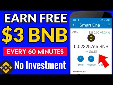 Free Bnb Claim Bnb Every Minutes Free Binance Coin In No