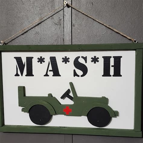 Mash Sign Post Etsy