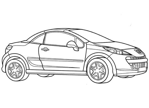 Peugeot 206 Cc Coloring Page Download Print Or Color Online For Free