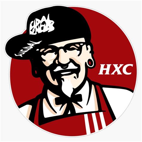 Amazon.com: Colonel Sanders Hxc (KFC) Sticker Vinyl Bumper Sticker ...