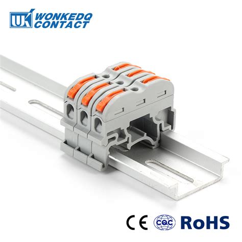 China Pct Din Rail Push Wire Terminal Block Connection Electrical