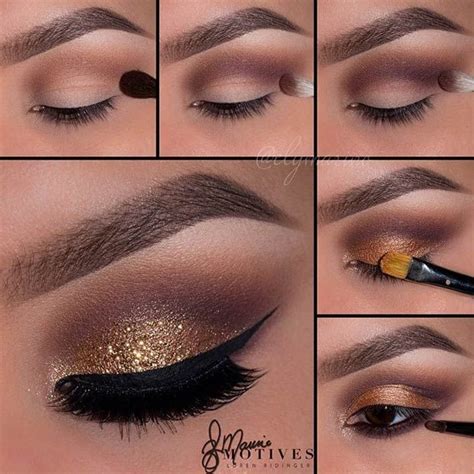 Point Perspective Drawing Mastering Gold Smokey Eyeshadow A Step