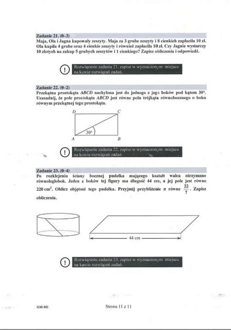 Egzamin Gimnazjalny Matematyka I Przyroda Arkusze Cke