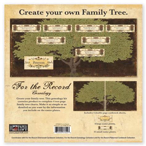 For The Record Collection – Family Tree Kit | Scrapbook Your Family Tree