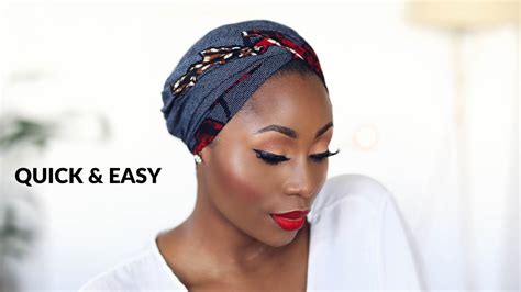 Easiest Head Wrapturban Tutorial You Can Do This In 5 Minutes Dimma Umeh Youtube