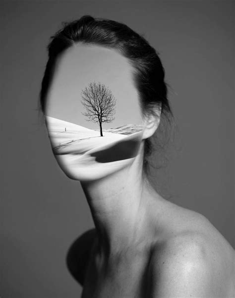 Beautiful Superimposed Portraits With Nature Replacing Faces Fubiz