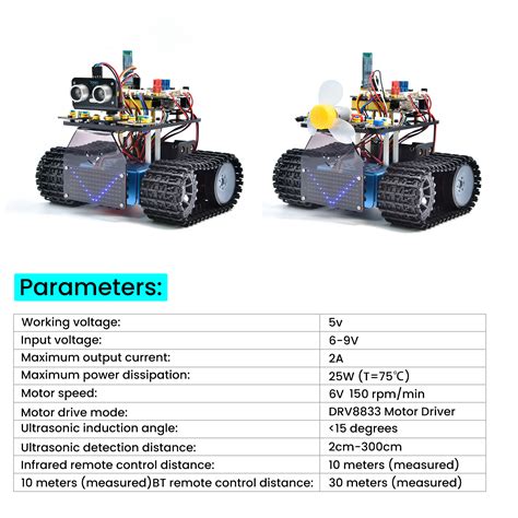 Keyestudio Mini Caterpillar Tank Robot V3 0 For Arduino Kit Robot Car