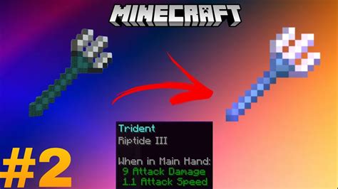 How To Use Riptide Enchantment On Trident In Minecraft Trident