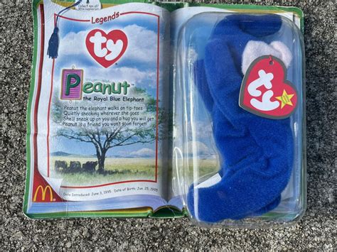 Mavin Mcdonalds Legend Peanut The Royal Blue Elephant Ty Beanie Baby