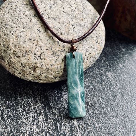 Mens Jade Necklace Jade Necklace Good Luck Gift For Men Mens Stone