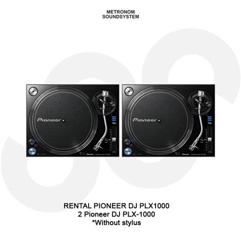 DJ Set Rental Pioneer DJ PLX 1000 Pair MIOS ID