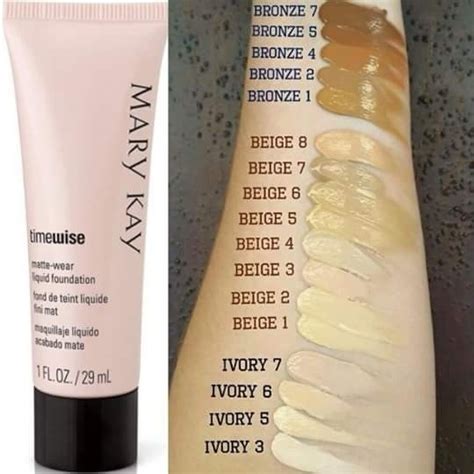 Base L Quida Timewise Acabamento Matte Mary Kay Ivory R Em