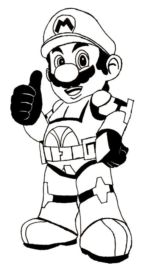 Mario Luigi Printable Coloring Pages