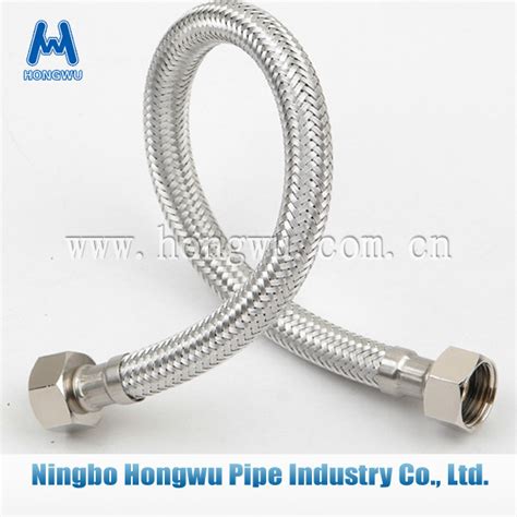 Hongwu Stainless Steel Wire Braided Flexible Plumbing Pipe Stainless