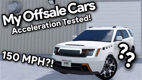 Offsale Cars Acceleration Tested Roblox Greenville Youtube