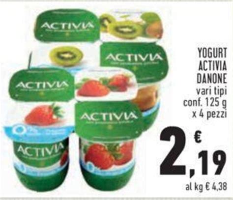 Danone Activia Yogurt Vari Tipi Conf G X Pezzi Offerta Di Conad