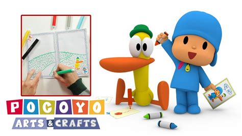 Pocoyo Arts Crafts Libro para jóvenes escritores Dibujos animados