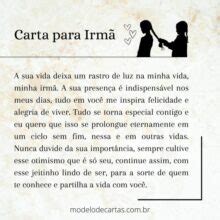 8 Cartas para Irmã Mensagens para Irmã Mais Velha e Mais Nova