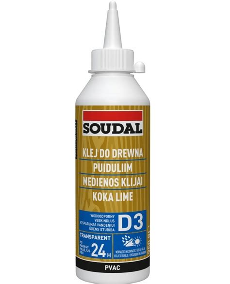 Soudal Klej Do Drewna Wodoodporny D3 65A 250g Mały D3 KLE 67 DR 250