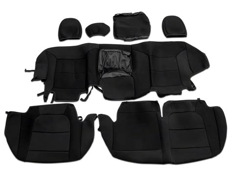 Rough Country Silverado 1500 Neoprene Front And Rear Seat Covers Black