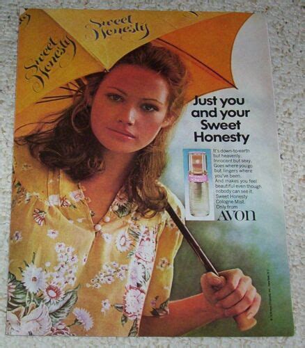 1976 Print Ad Page Avon Sweet Honesty Cologne Cute Girl Vintage Advertising Ebay