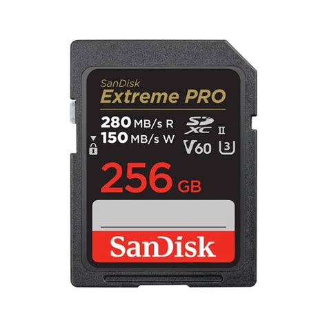 Cartão De Memória Sandisk 256gb Cartão Sd Extreme Pro 280mbs Leroy Merlin