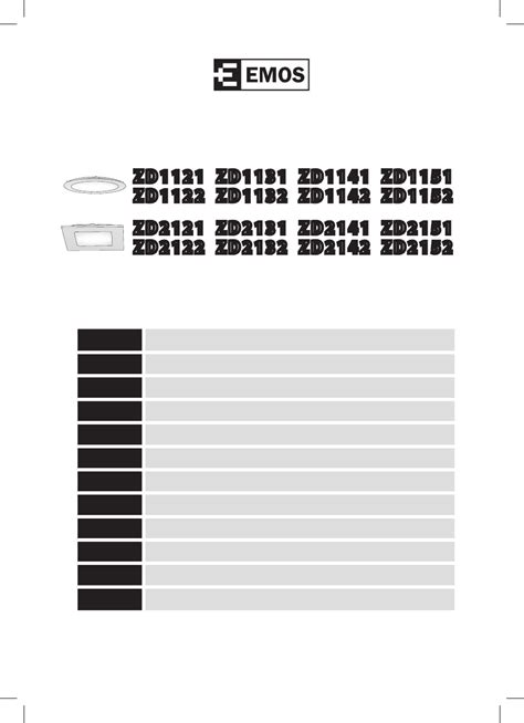 Mode D Emploi Emos ZD2151 8 Des Pages