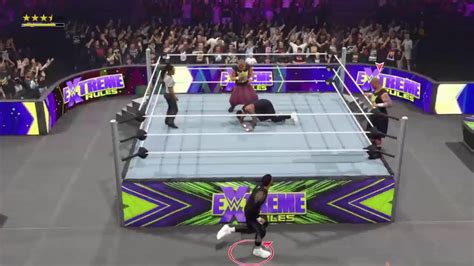 WWE 2K24 Uso S Vs The Head Bangers For The Undisputed Tag Team