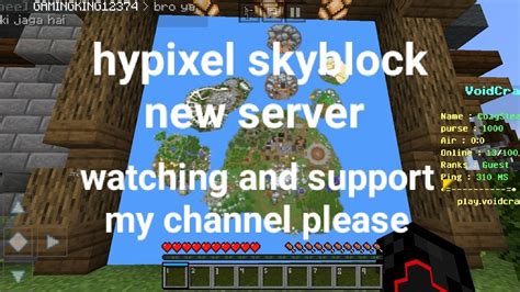 Voidcraft Brand New Hypixel Skyblock Ip Port In Descriprion YouTube