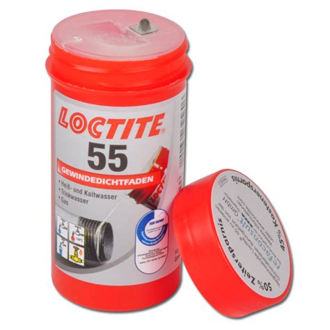 Gewindedichtfaden Loctite 55 lebenslang zuverlässig dicht 150 m