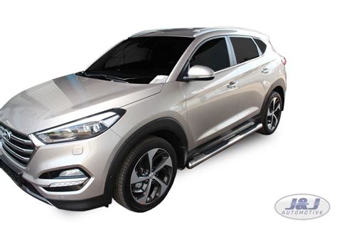 Sb361 Hyundai Tucson 2015 9 2020 Luxury Chrome Side Steps Bars Running Board Ebay