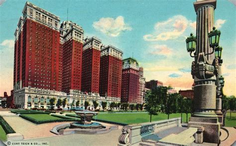 Vintage Postcard 1953 The Conrad Hilton Hotel Chicago Illinois Il Conventions United States