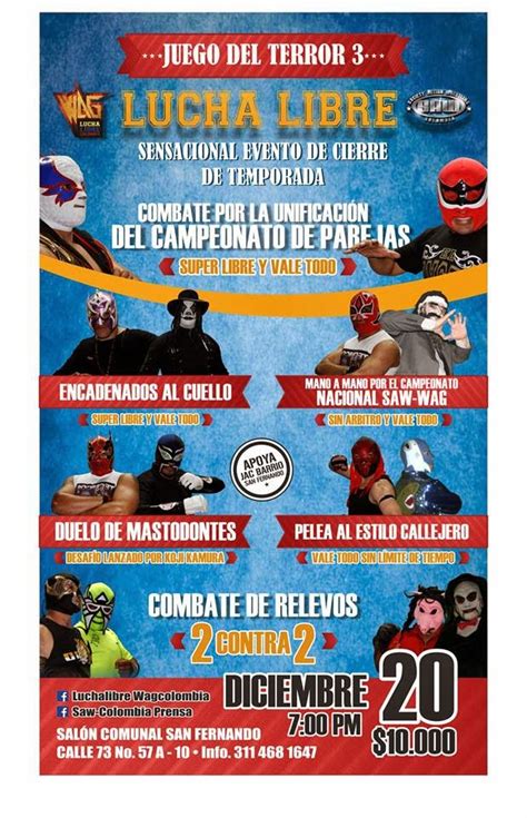 Lucha Libre Colombia El Juego Del Terror Iii Nuestra Lucha Libre Saw