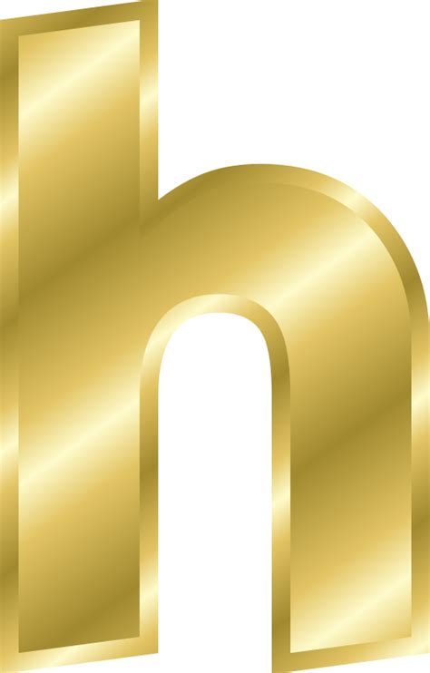 Free Clipart Effect Letters Alphabet Gold Chrisdesign