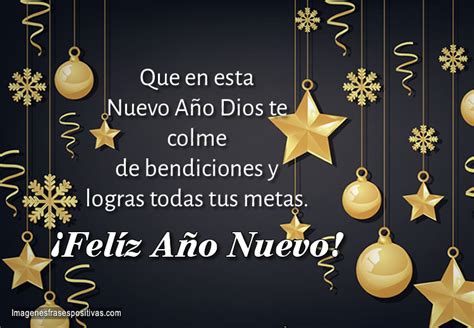 Frases de año nuevo Dios te colme de bendiciones y logras todas tus