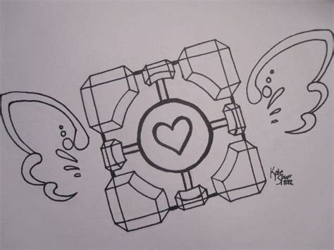 Companion cube, Portal, Tattoo inspiration