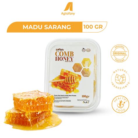 Jual Madu Sarang Murni 100gr Safiya Honey Comb Original Premium Madu