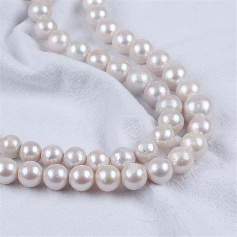 Mm Edison Baroque Shaped White Pearl Diyornament Earring Bracelet