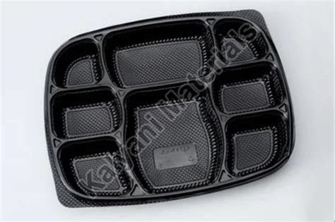 Plain Plastic 8 Compartment Meal Tray Feature Disposable Fine