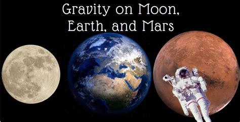 What Is The Gravity On Mars Vs. Moon Vs. Earth - Science Trends