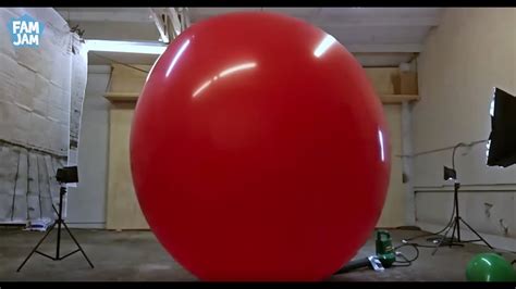 Giant 6 Foot Balloon Pop In Slow Motion With Fam Jam Youtube